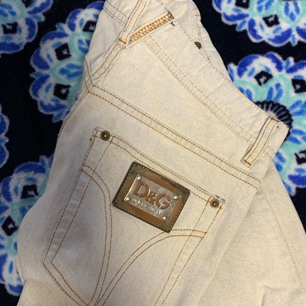 White Dolce&Gabbana jeans summer light